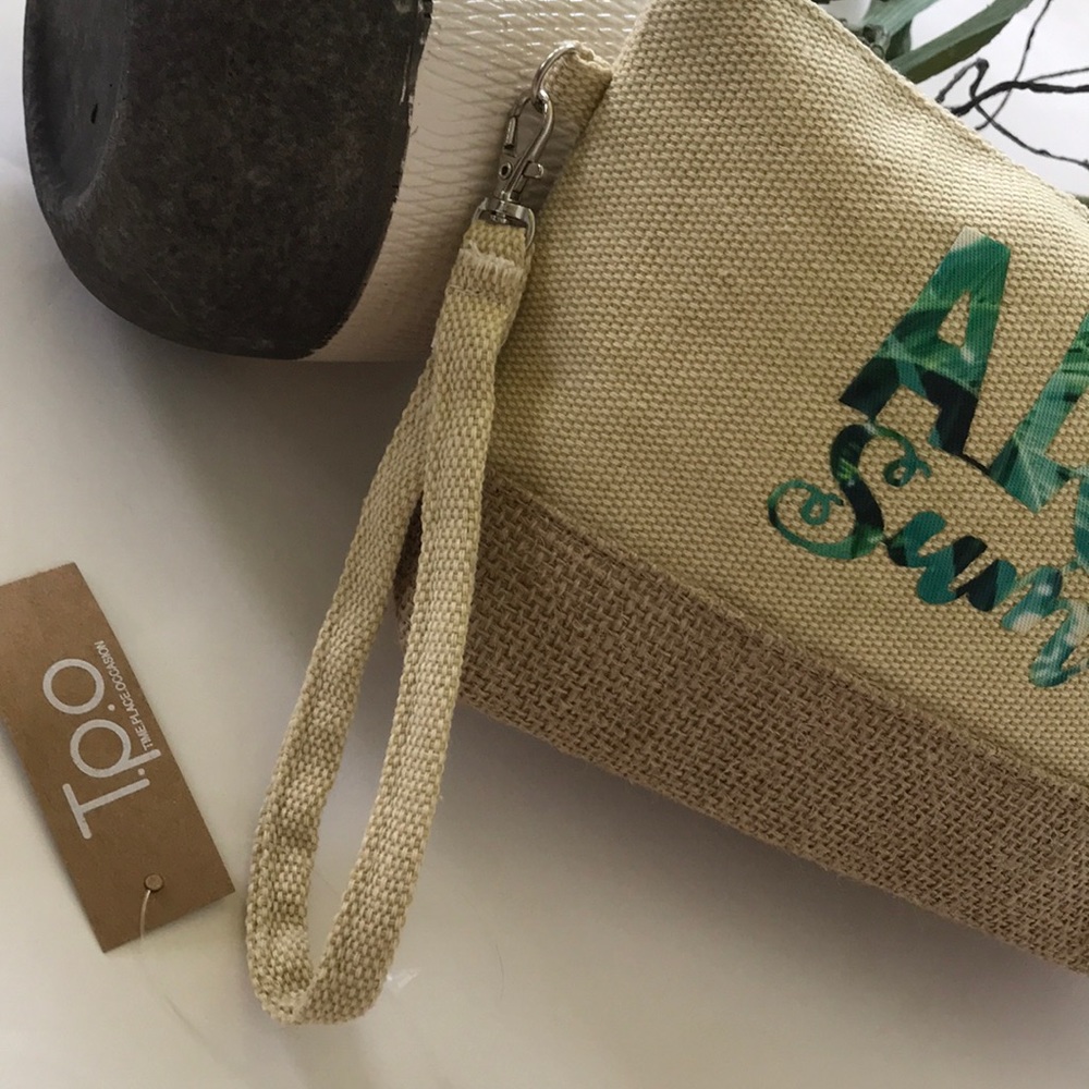 ‘Aloha Summer’ Wristlet/Cosmetic Bag - Picture 2 of 8